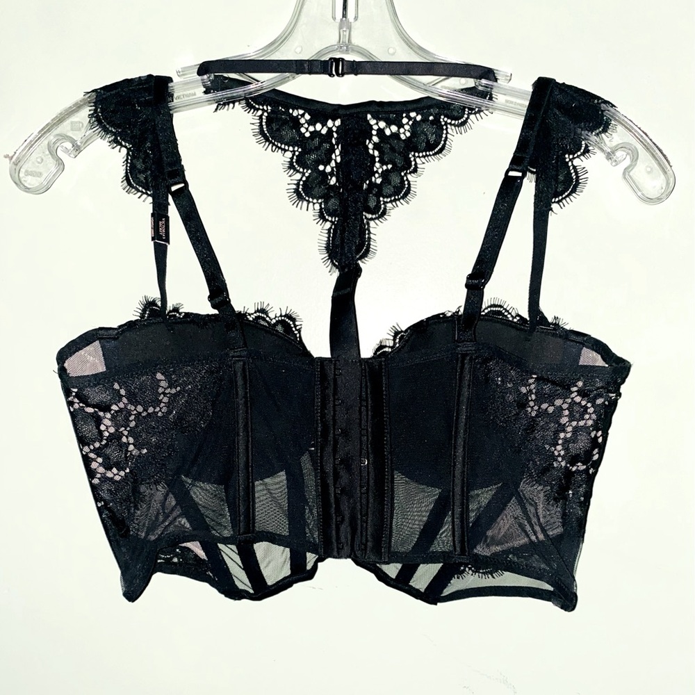 Victoria's Secret Very Sexy Longline Halter Lace Corset Top (NWT) - Picture 5 of 16